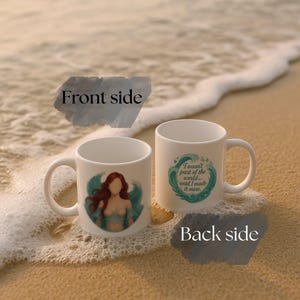 Meine Stimme ist die Brücke zwischen den Welten, Inspirational Mug for Brave Women, Kaffeetasse für Frauen Ocean