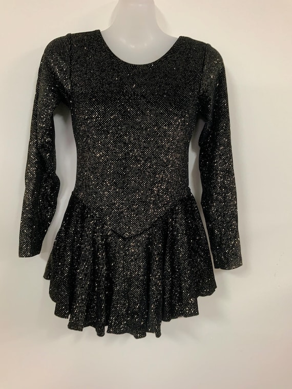 black and gold figure skating dress Black Gold Ice Skating Dress, Classical Music Costume, Figure Skating Apparel