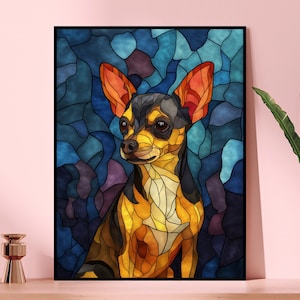 Chihuahua Colorful Dog Puzzle Art, 1000-Piece Puzzle, Dog Lover Gift, Family Game Night, Home Decor, Pet Portrait Puzzle