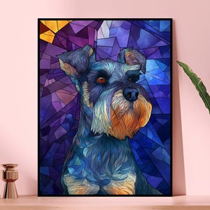Puzzle colorato a forma di Schnauzer nano - Perfetto per il divertimento in famiglia, per gli amanti dei cani, per alleviare lo stress, idea regalo per bambini e adulti, per una serata di giochi di puzzle.