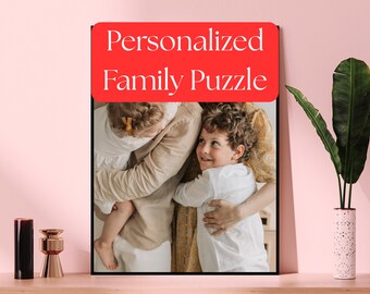 Relation familiale personnalisée à la maison, casse-tête portrait d'enfants, puzzle personnalisé, cadeau souvenir, décoration d'intérieur, activité amusante en famille