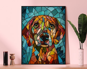 Colorful Dog Puzzle – Unique Art, Pet Lover Gift