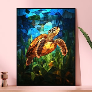 Vibrant Turtle Puzzle for Nature Lovers, 110/252/520/1014-piece Jigsaw, Eco-friendly Gift, Family Fun, Animal Decor, Ocean Vibes