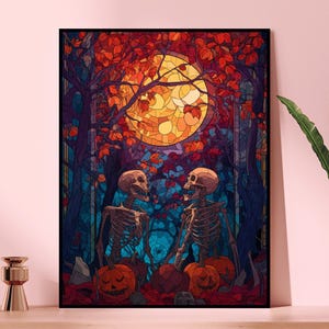 Halloween Skeleton Jigsaw Puzzle – Spooky Fall Home Decor