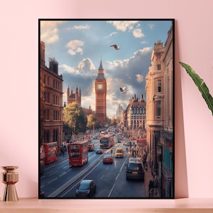 London Skyline Puzzle - 110, 252, 520, 1014-piece, Scenic Gift, Relaxing Hobby, Family Entertainment, Travel Decor, Home Activity
