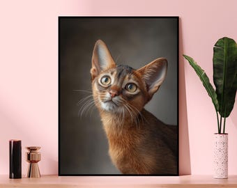 Cute Abyssinian Kitten Photo Puzzle | Cat Jigsaw Puzzle | Family Fun Activity | Cat Lover Gift | Pet Memorial