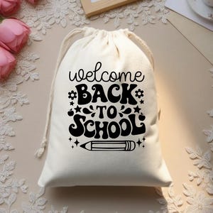 Welcome back to school gift bag, school gift bag, teacher and student gift, stationery storage bag, back to school season gift