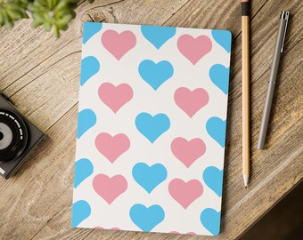 Pink and Blue Heart Journal: Softcover Notebook with Perforated Pages