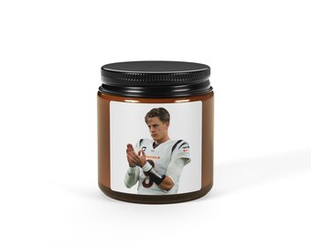 Świeca NFL Team Quarterback | Joe brrrrr Wystrój domu, Prezent dla niego, Świeca aromaterapeutyczna, Świeca dla fana sportu