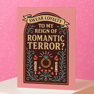 Bridesmaid Proposal Card Funny Gothic Wedding Party Invite for Maid of Honor or Bridal Squad