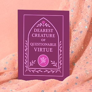 Funny Gothic Bridesmaid Proposal Card - Unholy Matrimony Maid of Honor Invite for Alternative Wedding