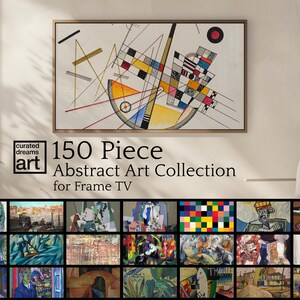 Frame TV - 150 Piece Abstract Art Collection - For Samsung Frame TV or LG Gallery - Eclectic Abstract Art Collection