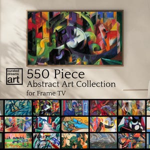 550+ Frame TV Abstract Art Collection for Samsung Frame TV or LG Gallery | Eclectic Abstract Art Collection