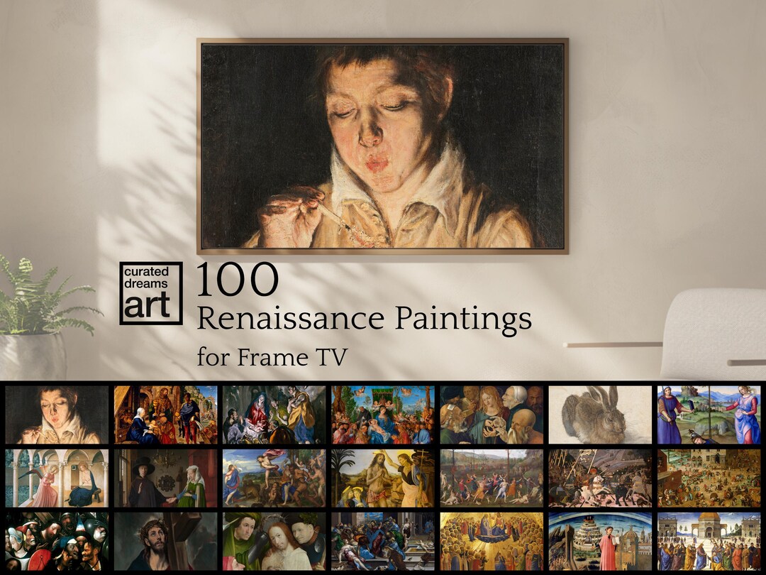 Frame TV 100 Piece Renaissance Art Collection - for Samsung Frame TV or ...