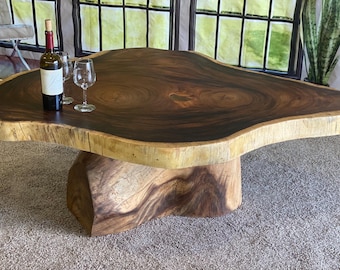 Monkey pod-salontafel