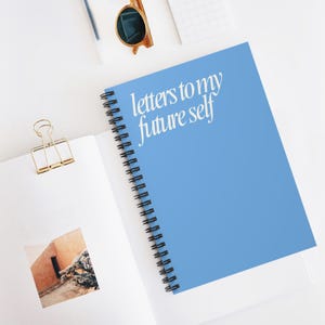 Diario "Querido yo del futuro" / Cartas a mi yo del futuro, Diario, Gratitud, Planificador de vida, Fijación de metas, Autocuidado