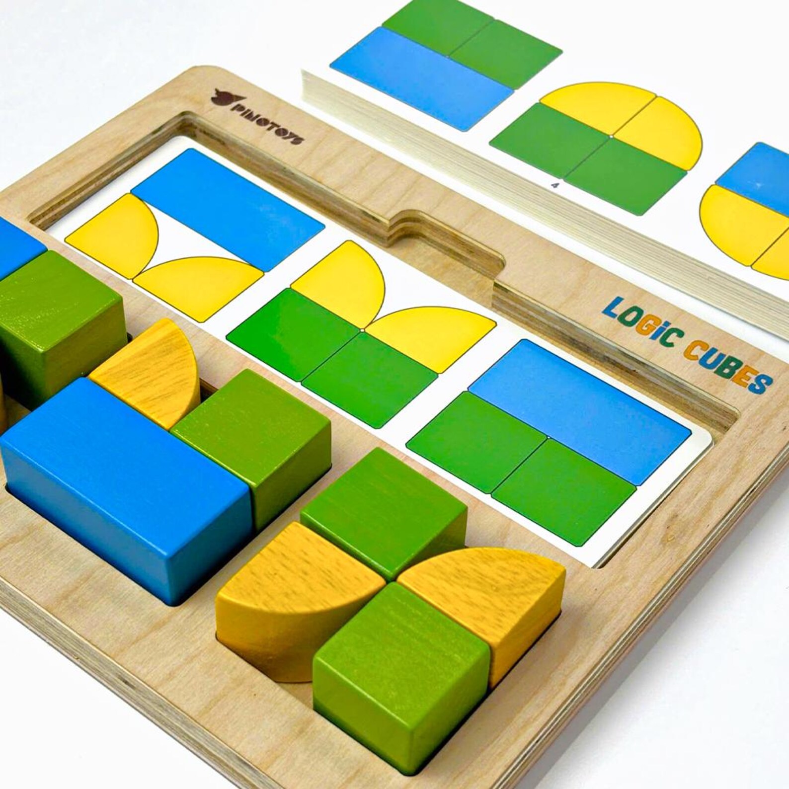 Logic Cube Puzzle and Matching Activity Set, Color Matching Game ...