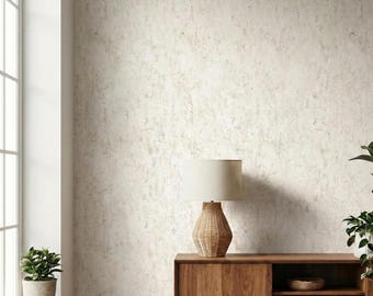 Eco Chic Cream Cork Wallpaper - Natural and Stylish Wall Covering | Cork Wall Covering, 6 or 8 Yard Roll, Textured Wall Decor