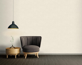 Light Cream Rugged Texture Wallpaper: Non-Woven Vinyl, Rustic Industrial Style | Textured Neutral Wallpaper
