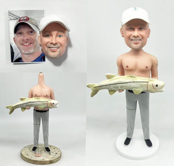 Custom Bobbleheads Fishing Bobble Heads For Day For Boss [21087