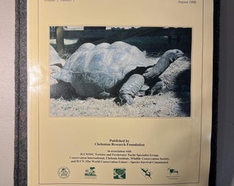 Rivista Vintage Turtle Journal - Conservazione e biologia dei cheloni, agosto 1998