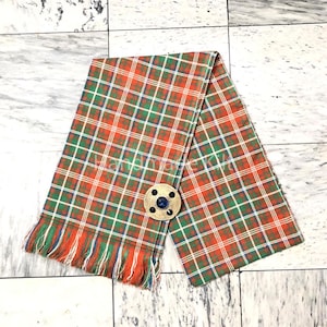 Clan MacDougal Ancient Tartan Sash For Women With Antique Brooch - Scottish Tartan Sash for Women - Ladies Sash