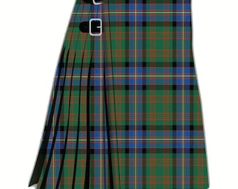 Kilt escocés antiguo Cochrane - Kilt tradicional de las Tierras Altas de peso pesado de 16 oz y 8 yardas - Hecho con lana acrílica