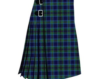 Millar Modern Tartan Kilt - Traditional Highland Heavyweight 16 oz 8 yard Scottish Kilt - Made with Acrylic Wool