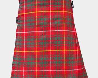 Clan Bruce Ancient Tartan Kilt - Traditional Highland Heavyweight 16 oz 8 yard Scottish Heritage Kilt - Made with Acrylic Wool