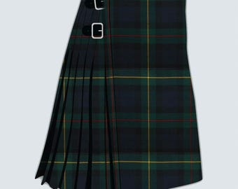 Kilt écossais moderne du clan MacEwen - Kilt écossais traditionnel des Highlands épais, 16 oz et 8 verges - Fabriqué avec de la laine acrylique