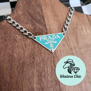 Prada triangle pendant necklace - Etsy 日本