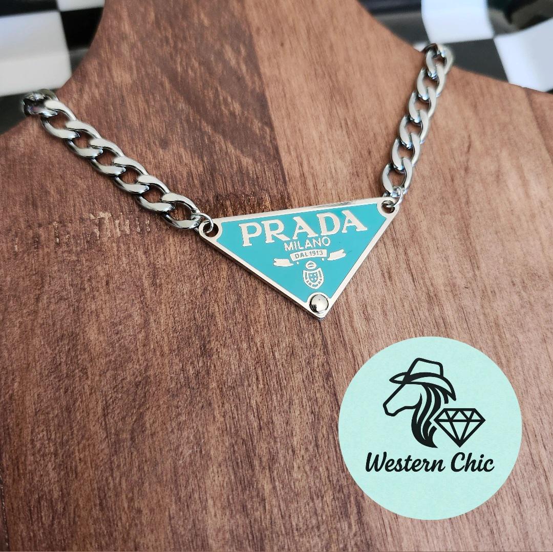 Prada triangle pendant necklace - Etsy 日本