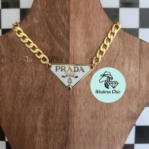 Prada necklace triangle - Etsy 日本