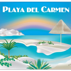 Arte de Playa del Carmen, arte mural de Playa del Carmen, lienzo de Playa del Carmen, cartel de Playa del Carmen, arte mexicano de Playa del Carmen - E8-O-PLAY