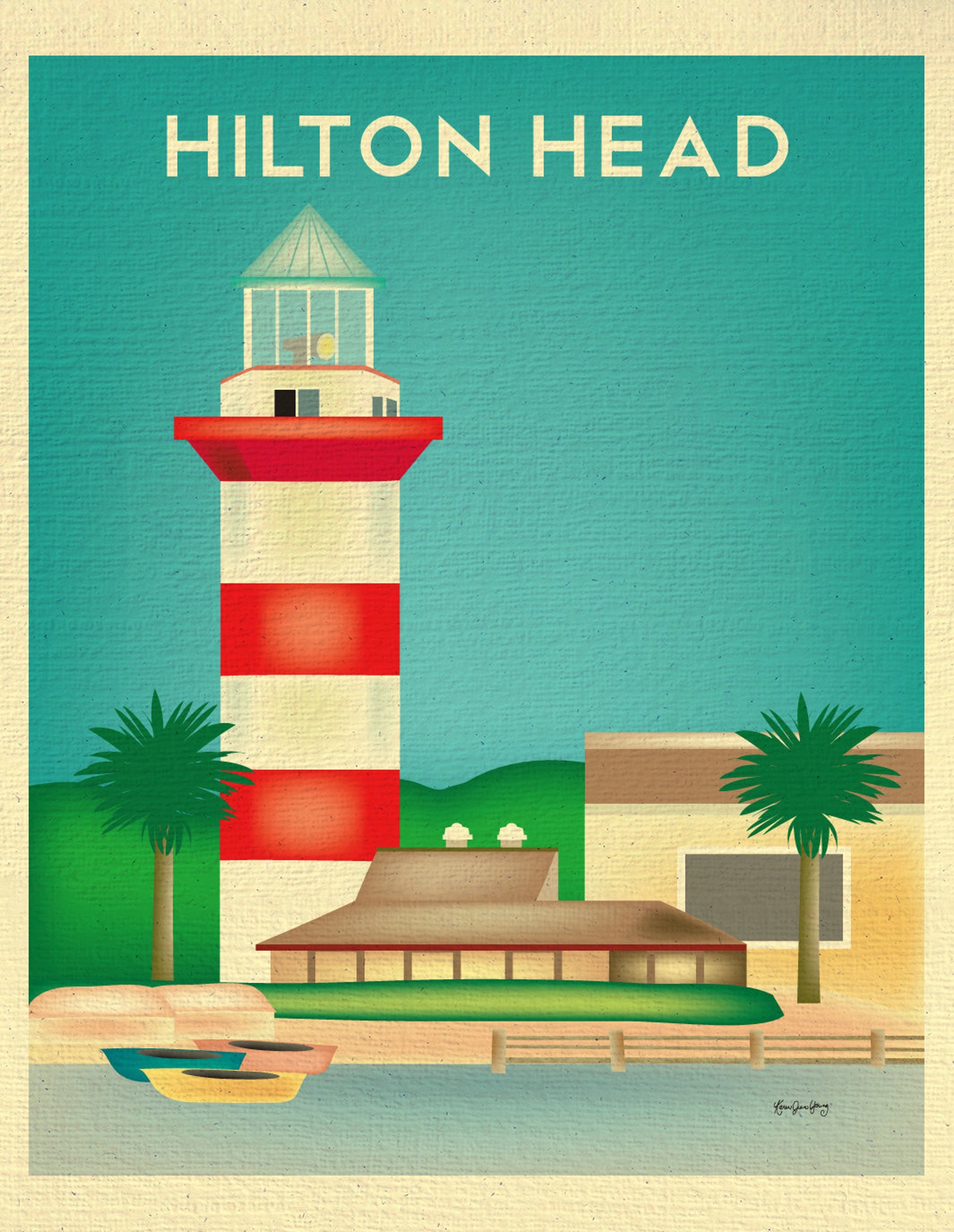 Hilton Head SC Art Hilton Head SC Map Hilton Head Print Etsy