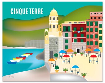 Cinque Terre Print,  Vernazza Print, Cinque Terre Art, Cinque Terre Italy art, Cinque Terre Canvas, Cinque Terre Poster,style E8-O-CINQ