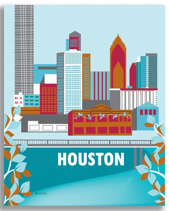Maps Office Products Education And Crafts Houston 48 X 36 Matte Plastic