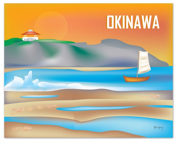 Okinawa Art Print, Okinawa Wall Art, Okinawa Japan, Okinawa Poster