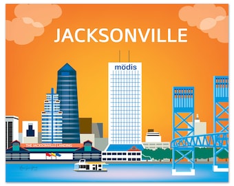 TRANSPARENT Jacksonville City Map Detailed Jacksonville Map - Etsy