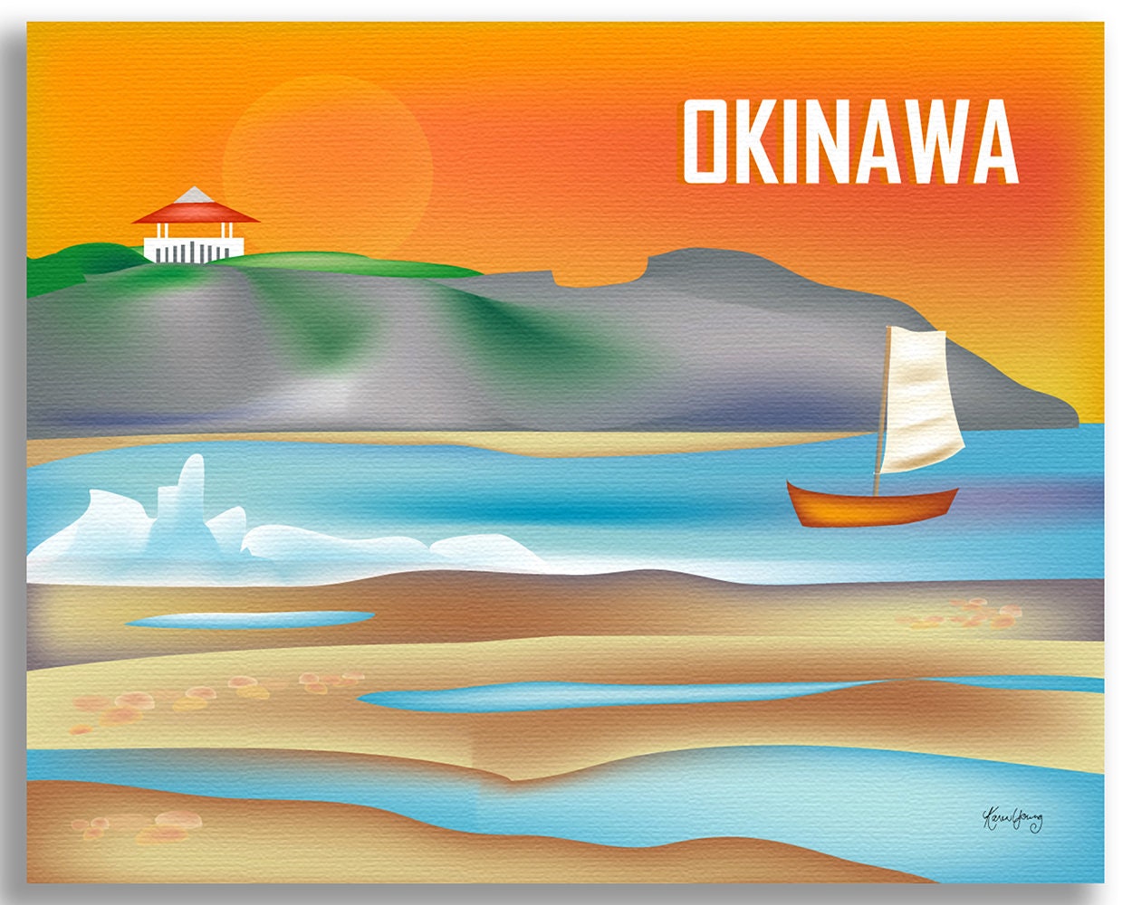油彩画 【Okinawa at that time】F3 油彩画 【Okinawa at that time】F3 油彩画 【Okinawa at that time