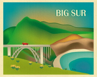 SALE 11x14 organic Big Sur Print, Big Sur California art, Big Sur Print, Big Sur Skyline, Big Sur Art, Big Sur Print,  E11-O-BIG