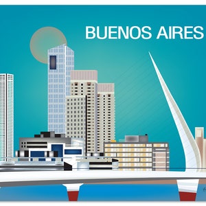 Buenos Aires Print, Argentina Art, Buenos Aires art, Buenos Aires Argentina, Buenos Aires,  blue style  E8-O-BUE-B