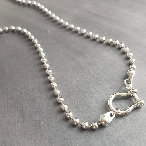 Stainless Steel Ball Chain Front 
