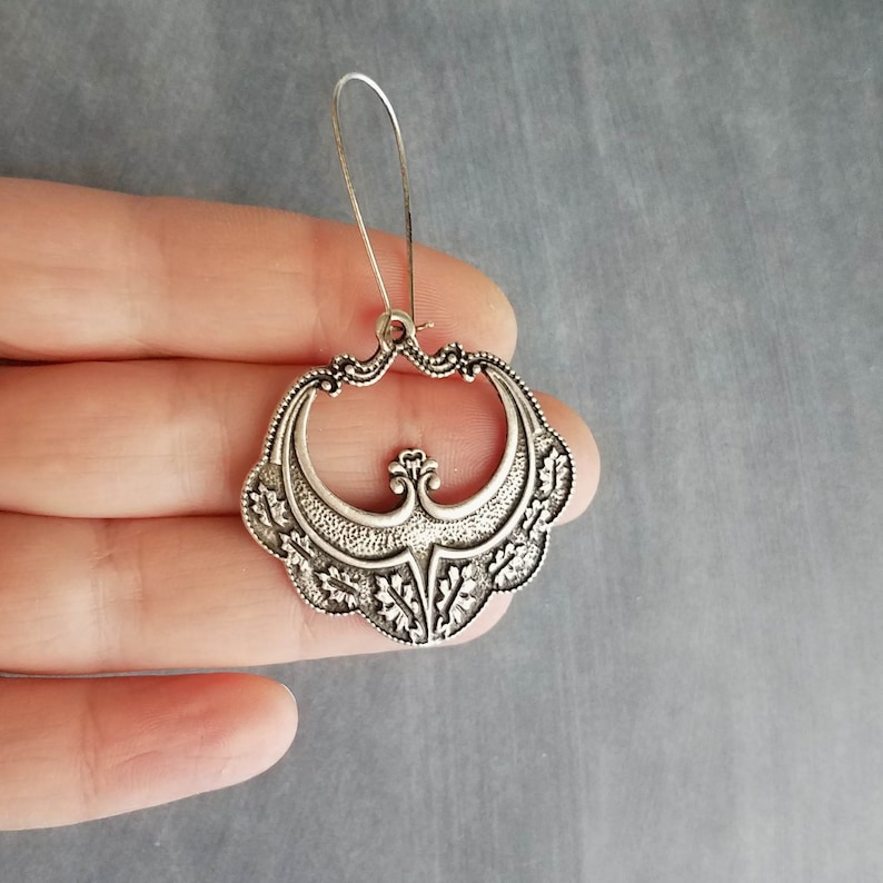 Oversized Braided Medallion Earrings