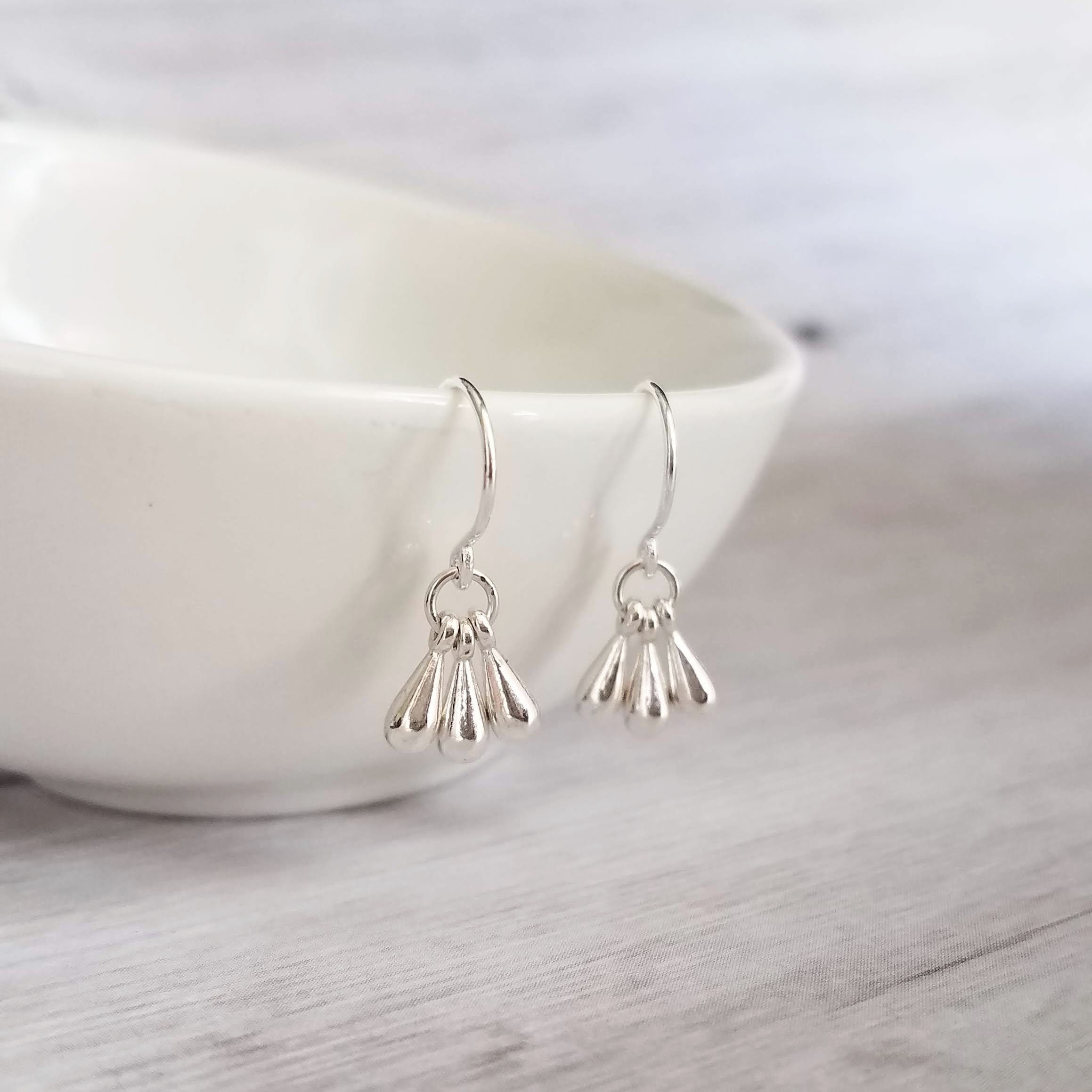 Orecchini Minimalisti Con Nappe In Argento Sterling: Pendenti - Foto 2