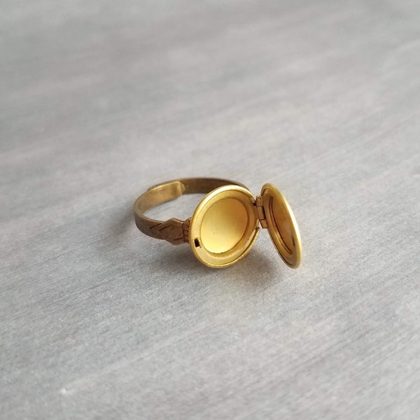 Locket Ring Etsy