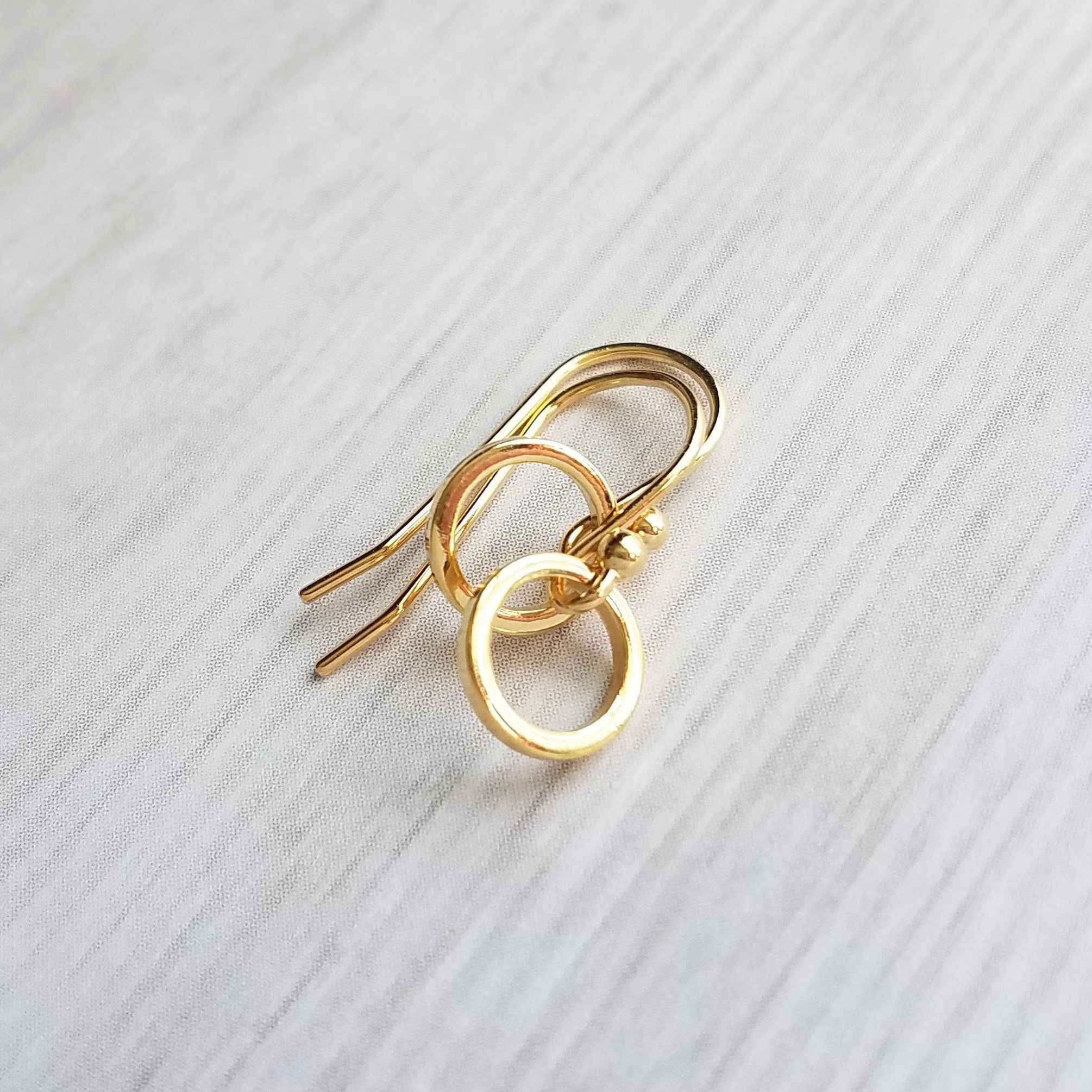 Small Gold Circle Earrings Gold Ring Earring Tiny Gold Circle