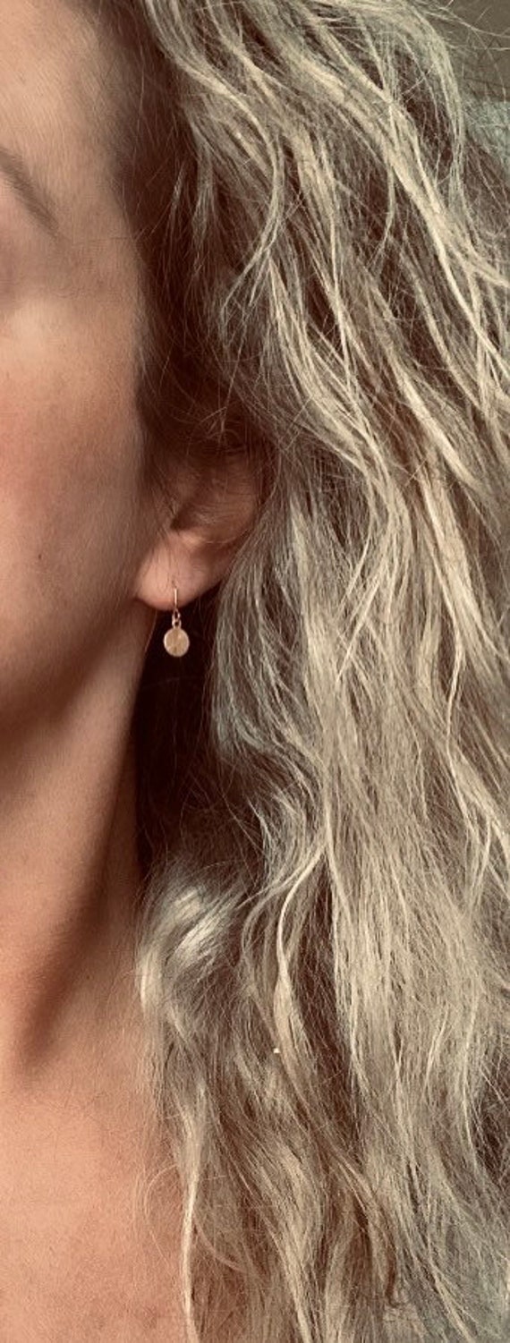 Rose gold sequin earrings best sale
