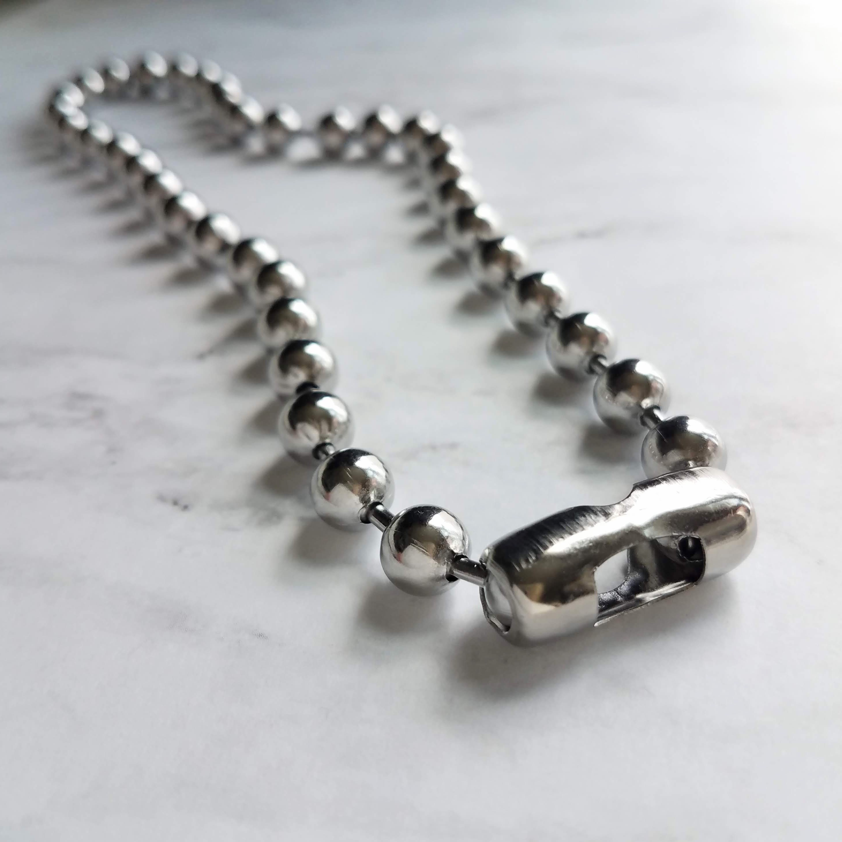 Large Ball Chain huge ball chain big silver ball chain Etsy