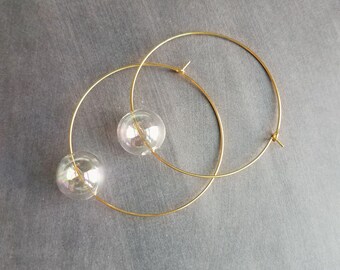■VINTAGE HOLLYWOOD■ Clear Bubble Earrings VH2336EA012B il_fullxfull.3421289817_q4zd.jpg